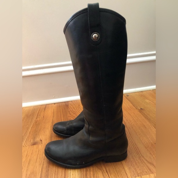 Frye Melissa tall riding boots - black, size 7 - Picture 7 of 8